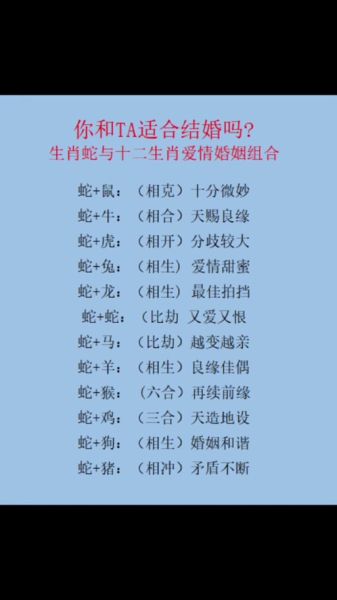 蛇相冲的属相有哪些生肖（蛇相冲的生肖有哪些）