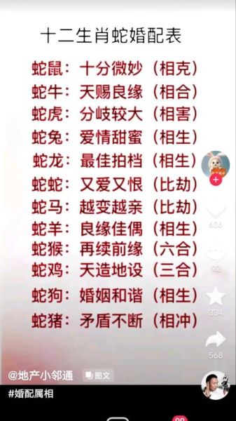 蛇生肖最佳配偶属相（属蛇人的最佳婚配属相是谁）
