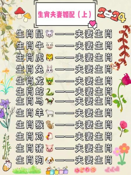 生肖配对大小属相表（生肖配对大小属相表详解）