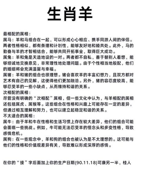 生肖羊跟哪个属相配（属羊的和什么属相最配？小白也能看懂！）