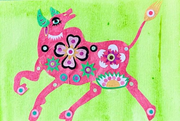 属相牛的生肖窗花（属牛生肖窗花剪纸教程入门版）