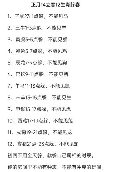 十四属相躲春风的生肖（十四属相躲春风的生肖有哪些）