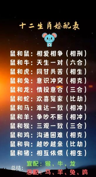 生肖鼠配偶属相（生肖鼠最配哪个属相）