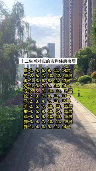 生肖属相对应楼层（生肖属相对应楼层吉凶速查表）