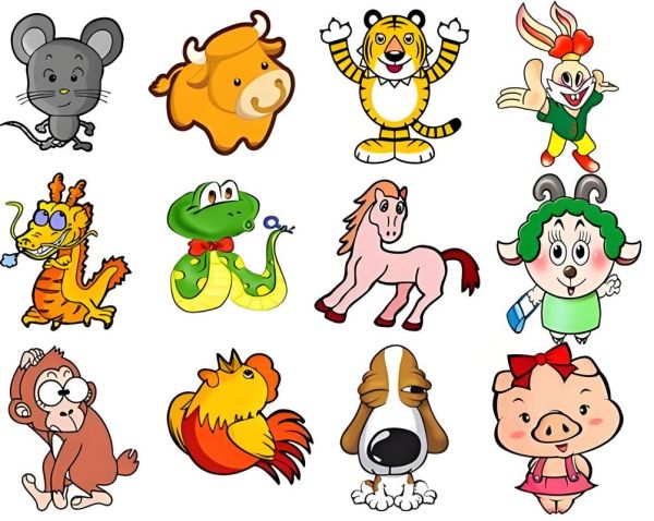 生肖属相图卡通(2025最新十二生肖卡通图下载大全)