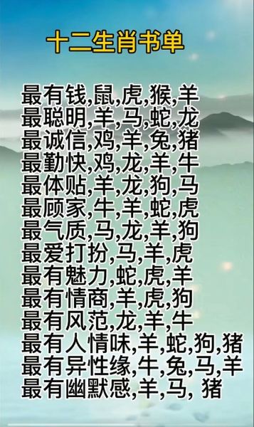 生肖情感属相是什么