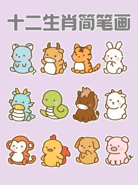 画有趣的生肖属相（画有趣的生肖属相简笔画教程）