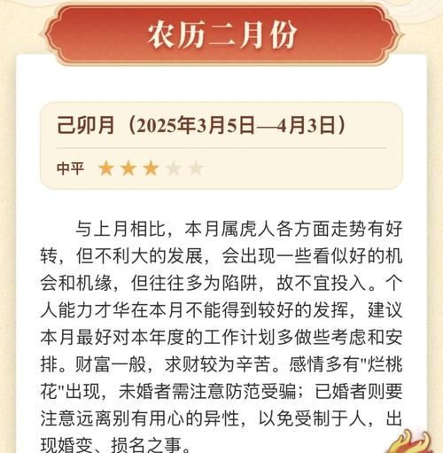 生肖虎属相（生肖虎2025全年运势详解）