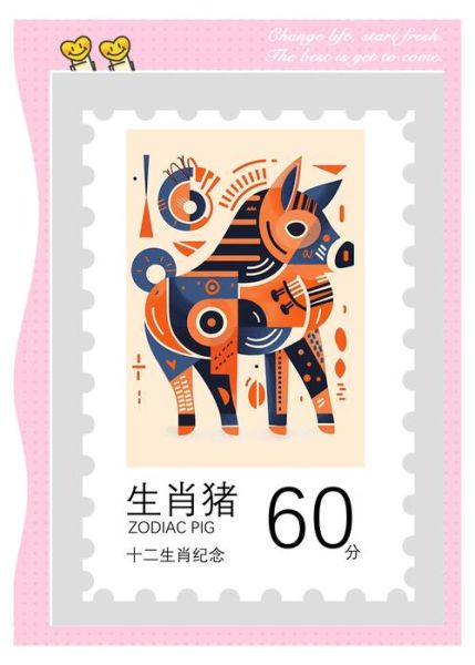 属相怎样设计生肖邮票（生肖邮票怎么画简单又好看）