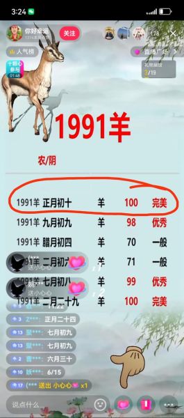 生肖属相91（91年属什么生肖？）