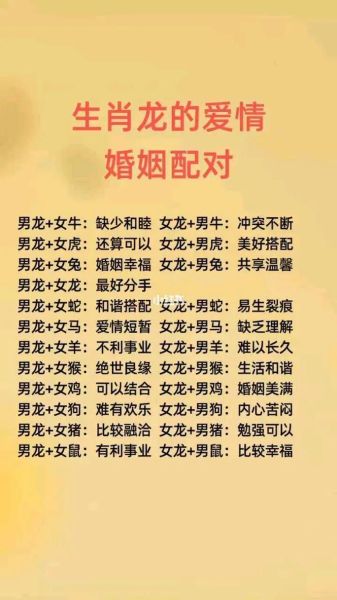生肖龙女最佳属相婚配(龙女最配哪个生肖?一文看懂)