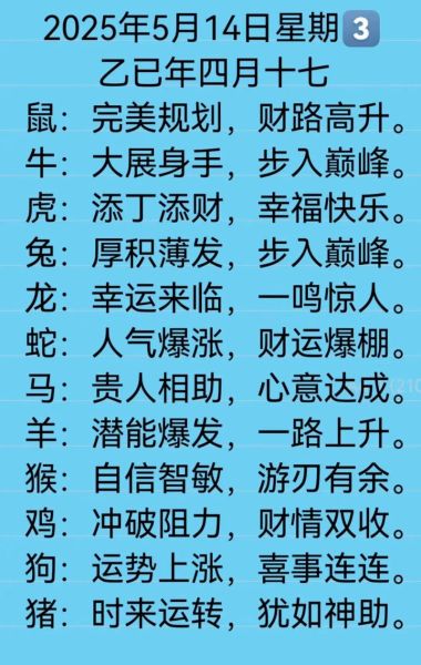 生肖属相运势详解（2025年十二生肖运势详解及避坑指南）