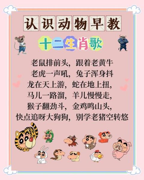 生肖属相儿歌（12生肖儿歌歌词大全带动作）