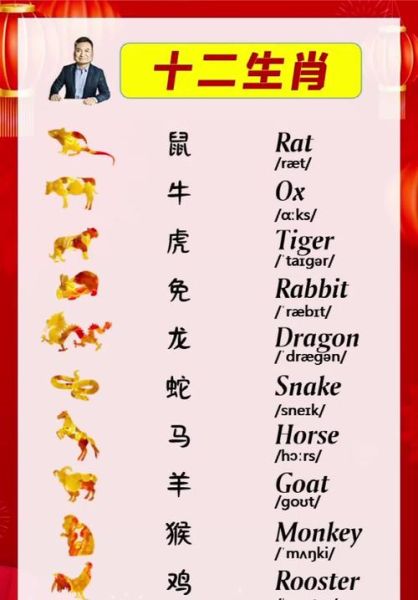 生肖属相英文介绍（生肖属相英文介绍及排序）