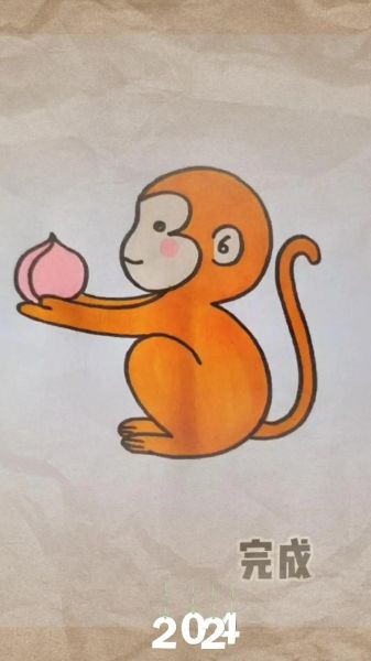 生肖属相画画猴图片（猴年画教程新手也能30分钟搞定）