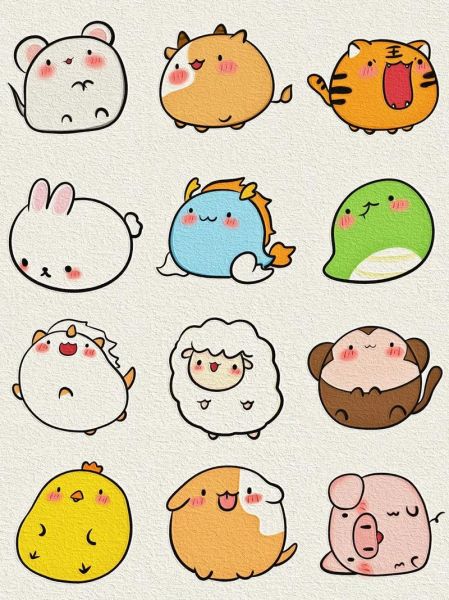 属相表十二生肖画（小白一看就懂的十二生肖属相表画法）