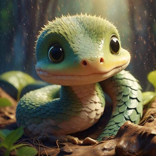 生肖属相宝宝头像（属蛇宝宝微信头像设计教程）