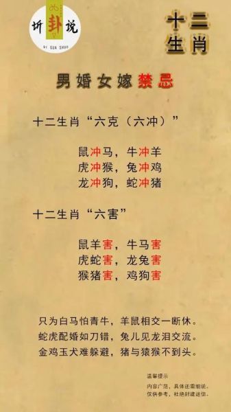 什么属相打十二生肖（属相打十二生肖配对有哪些禁忌）