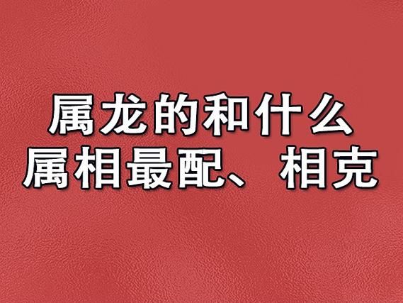 什么属相忌讳龙生肖（属龙的和什么属相相克）