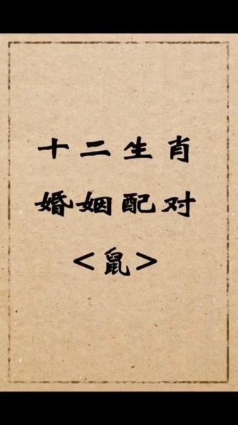 生肖鼠的属相婚配（生肖鼠最宜配属相排行）