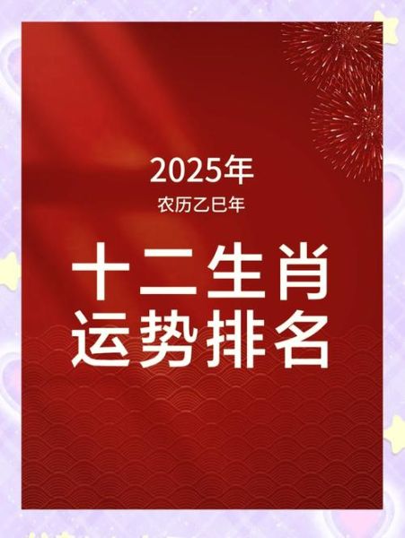 属相十二生肖运势排名（2025十二生肖运势排名揭秘）
