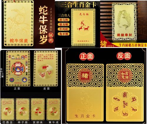 吉祥生肖属相卡片图解(吉祥生肖属相卡片图解大全)