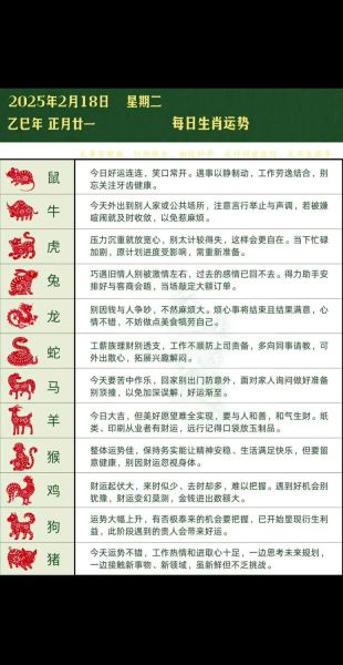 各种属相的人生肖（各种属相的人生肖运势）