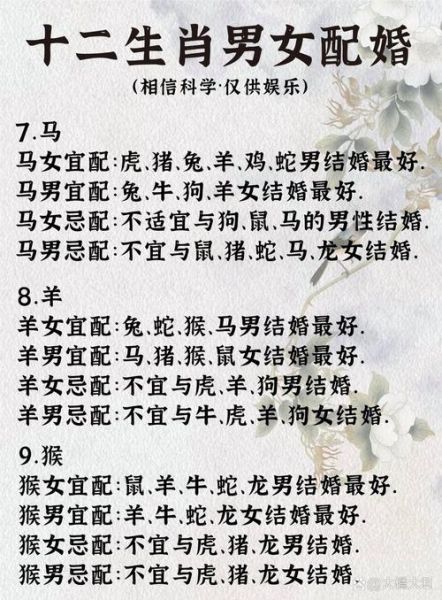 姻缘最好的生肖属相（姻缘最好的生肖属相配对有哪些）