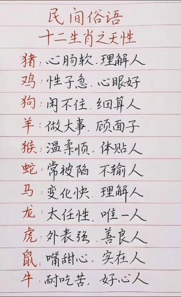 十二生肖属相谚语(最全十二生肖属相谚语及含义🐭)