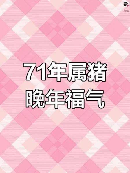 1971属猪生肖属相（1971年属猪是什么命）