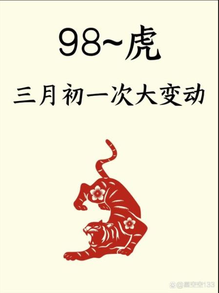 1998年十二生肖属相（1998年属虎？一文给你整明白💡）