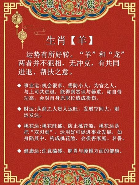 属相生肖运程（2024龙年属相生肖运程详解）