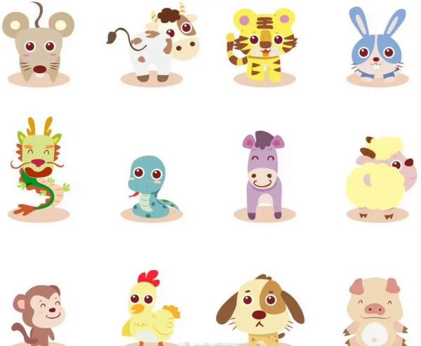 查十二生肖属相图（最新十二生肖卡通版图片2024）