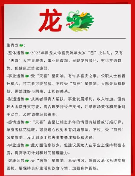 明年什么属相是龙生肖（2025年属什么龙生肖？）